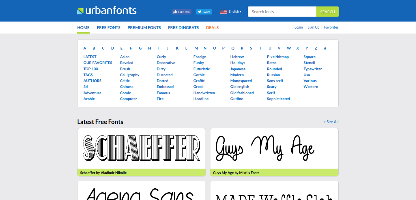 UrbanFonts - Business Tools Review - Typographie